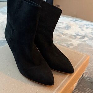 Dolce Vita Suede Black Ankle Boots